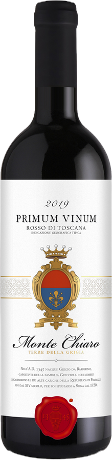 Bottle of Montechiaro Supertuscan Primum Vinum 2020